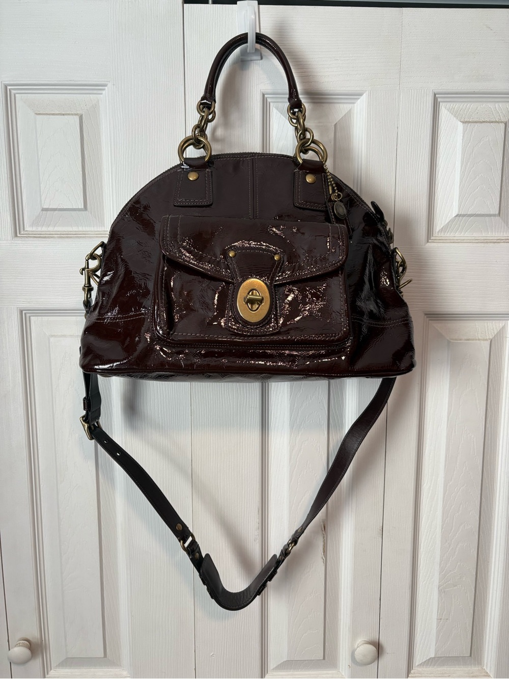 NWOT Coach Legacy Limited Edition Francine Chocolate Brown Satchel Style 12295